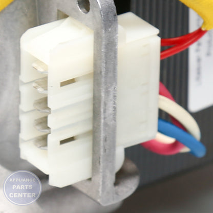 GEH MOTOR ASM KIT WH20X10028 - Installation in GEH model showcasing key mounting points