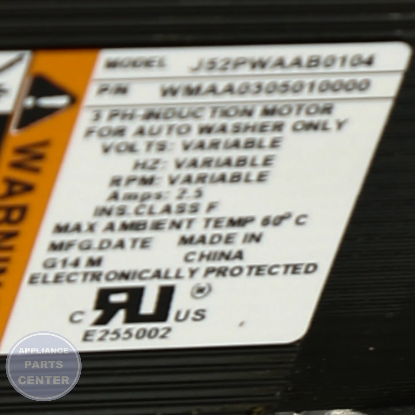 GEH MOTOR ASM KIT WH20X10028 - Installation in GEH model showcasing key mounting points