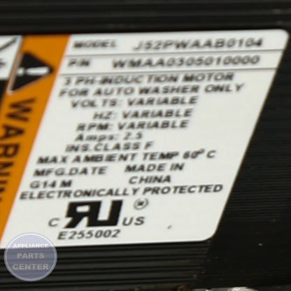 GEH MOTOR ASM KIT WH20X10028 - Installation in GEH model showcasing key mounting points