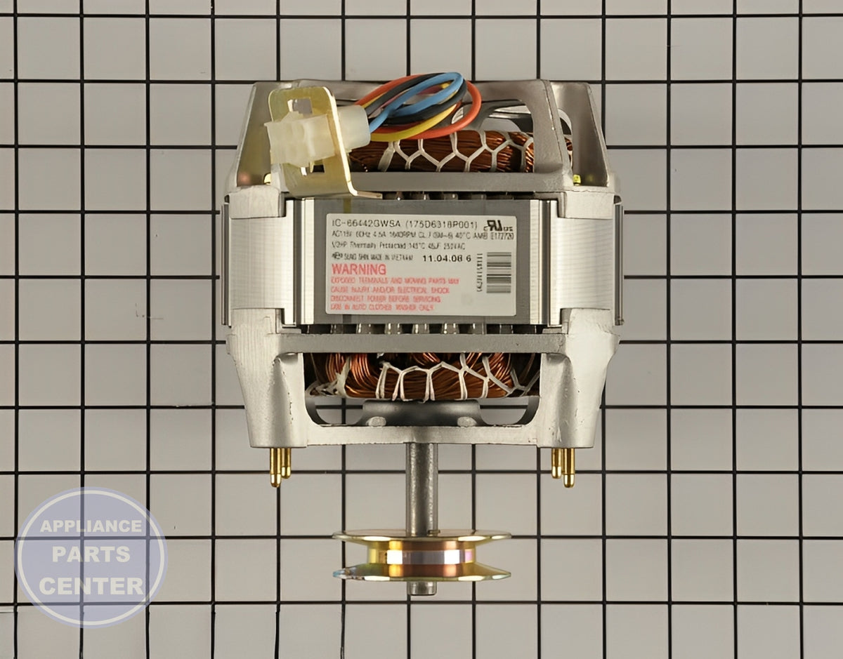 GE Drive Motor WH20X10063 - Main view showing powerful performance for GE and Hotpoint washing machines