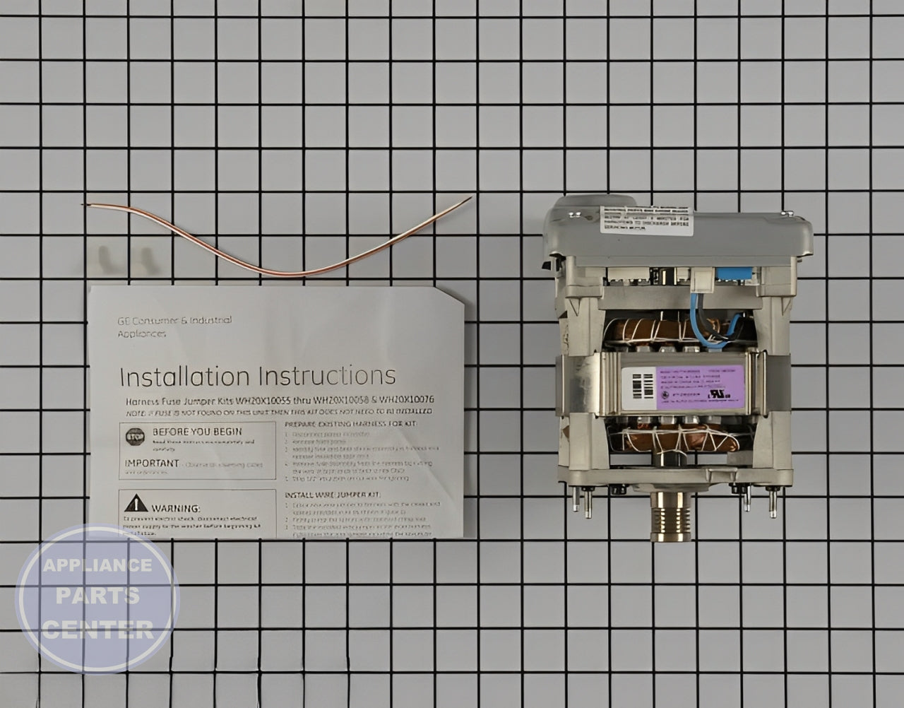 GE Drive Motor WH20X10076 - Main view showing powerful performance for GE models