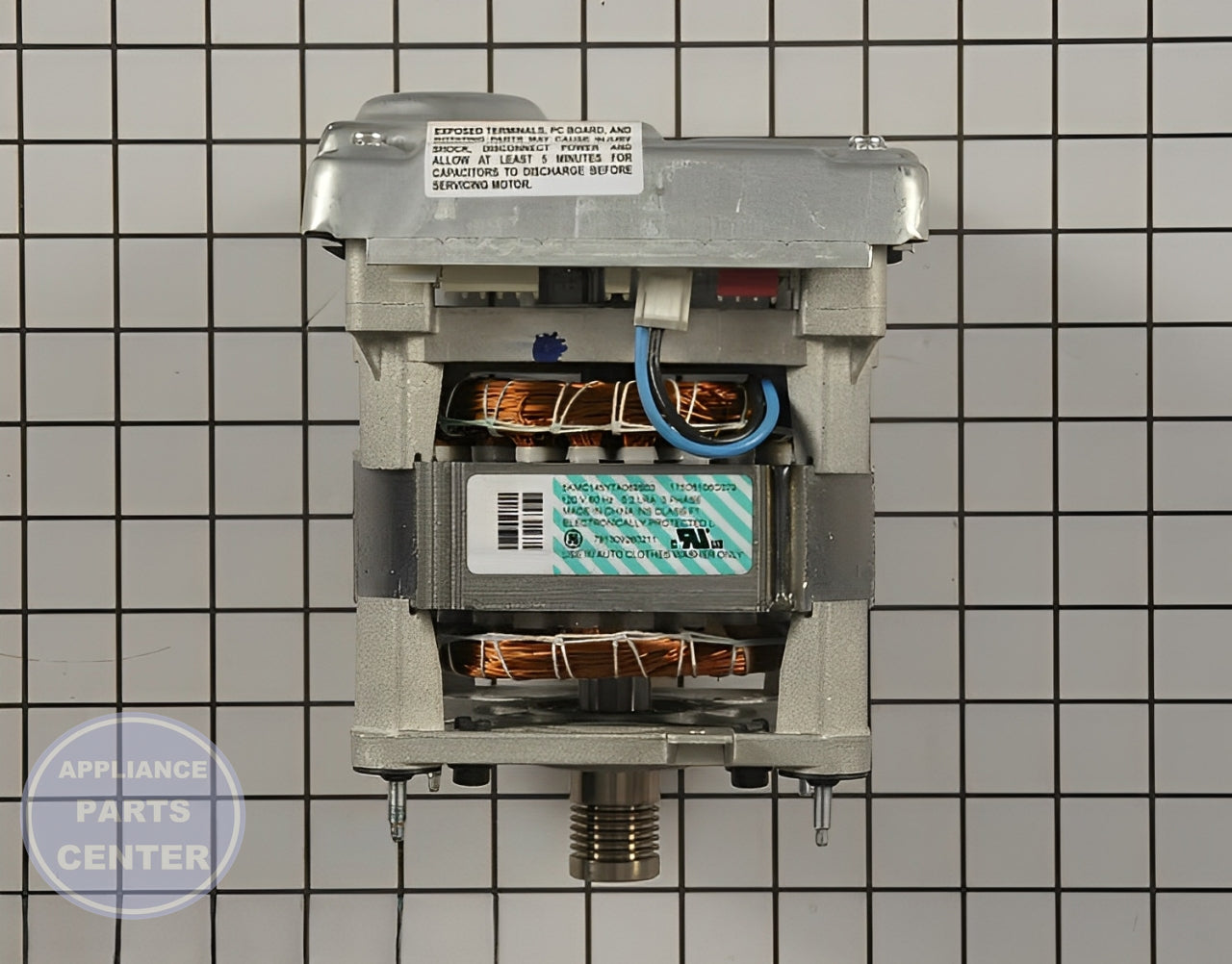 GE Drive Motor WH20X10094 - Main view showing powerful motor for GE washing machines