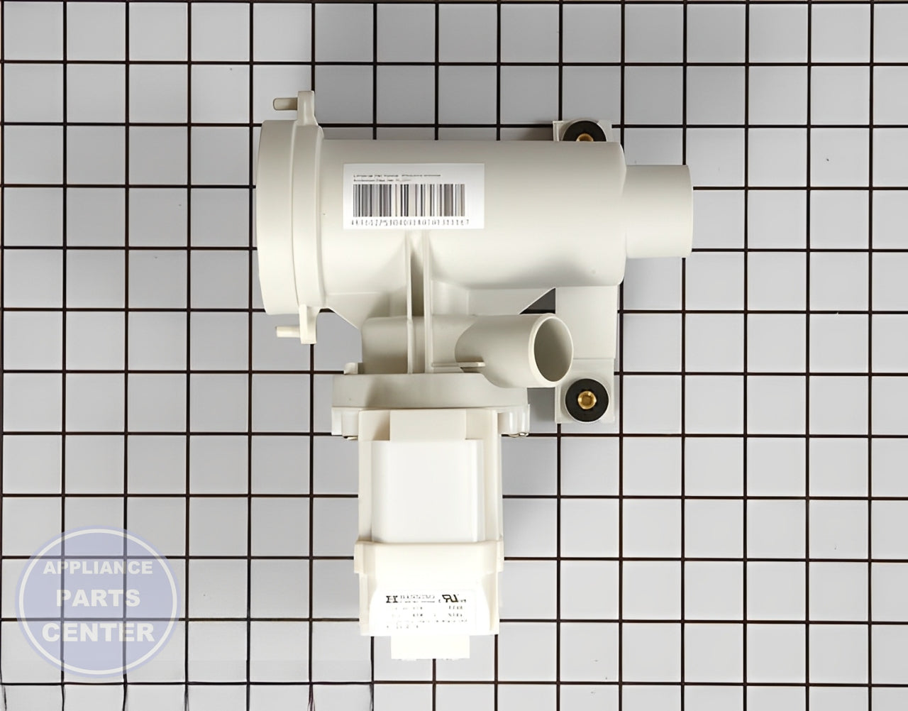 GE WASHER DRAIN PUMP WH23X10028 - Detailed view of high-quality technical details