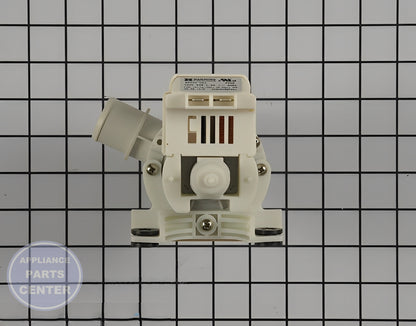 Washer Drain Pump WH23X10040 - Side view with durable build and efficient specifications