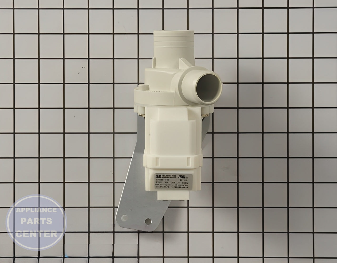 GE WASHER DRAIN PUMP WH23X10043 - Main view showing efficient water drainage for GEN models