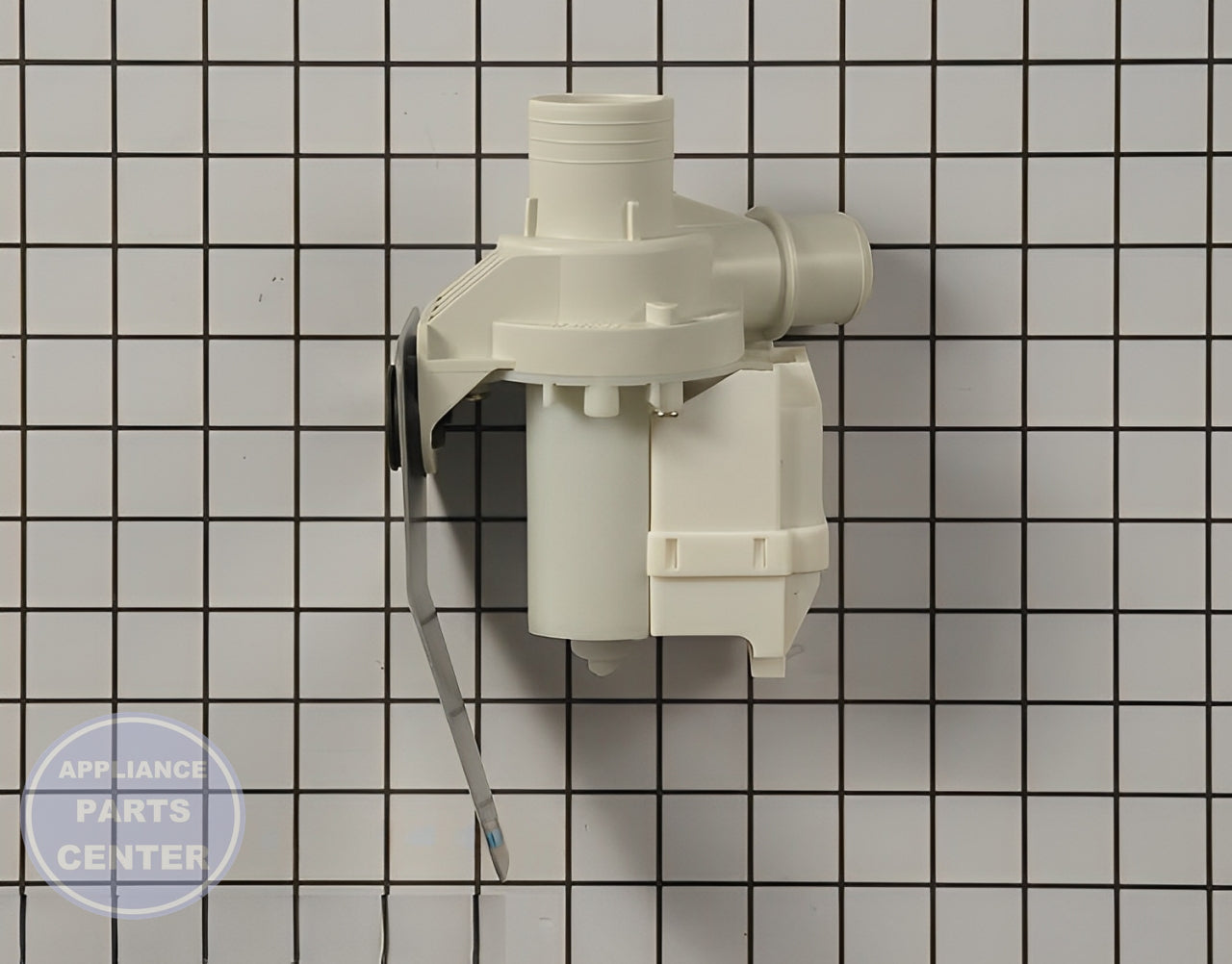 GE WASHER DRAIN PUMP WH23X10043 - Installation in GEN model showing key mounting points
