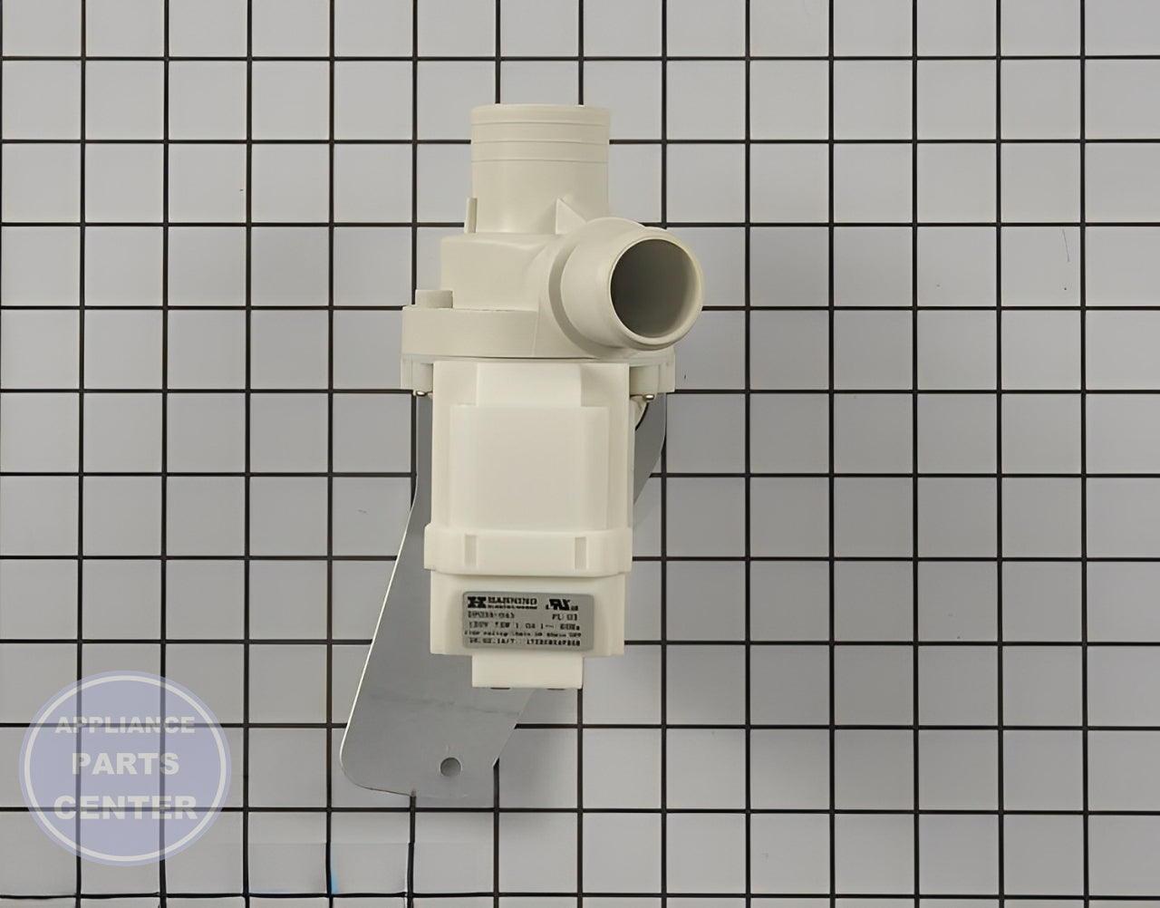 GE WASHER DRAIN PUMP WH23X10043 - Installation in GEN model showing key mounting points