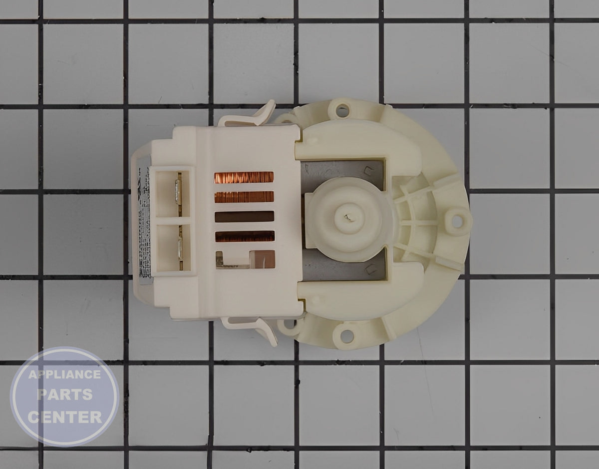 GE WASHER DRAIN PUMP WH23X10051 - Installation in GE models showing key mounting points