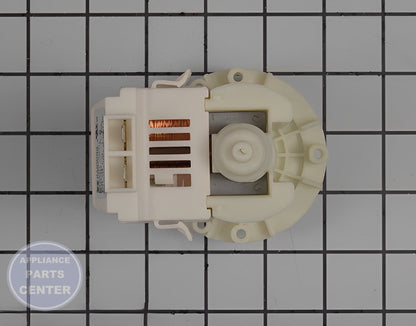 GE WASHER DRAIN PUMP WH23X10051 - Installation in GE models showing key mounting points