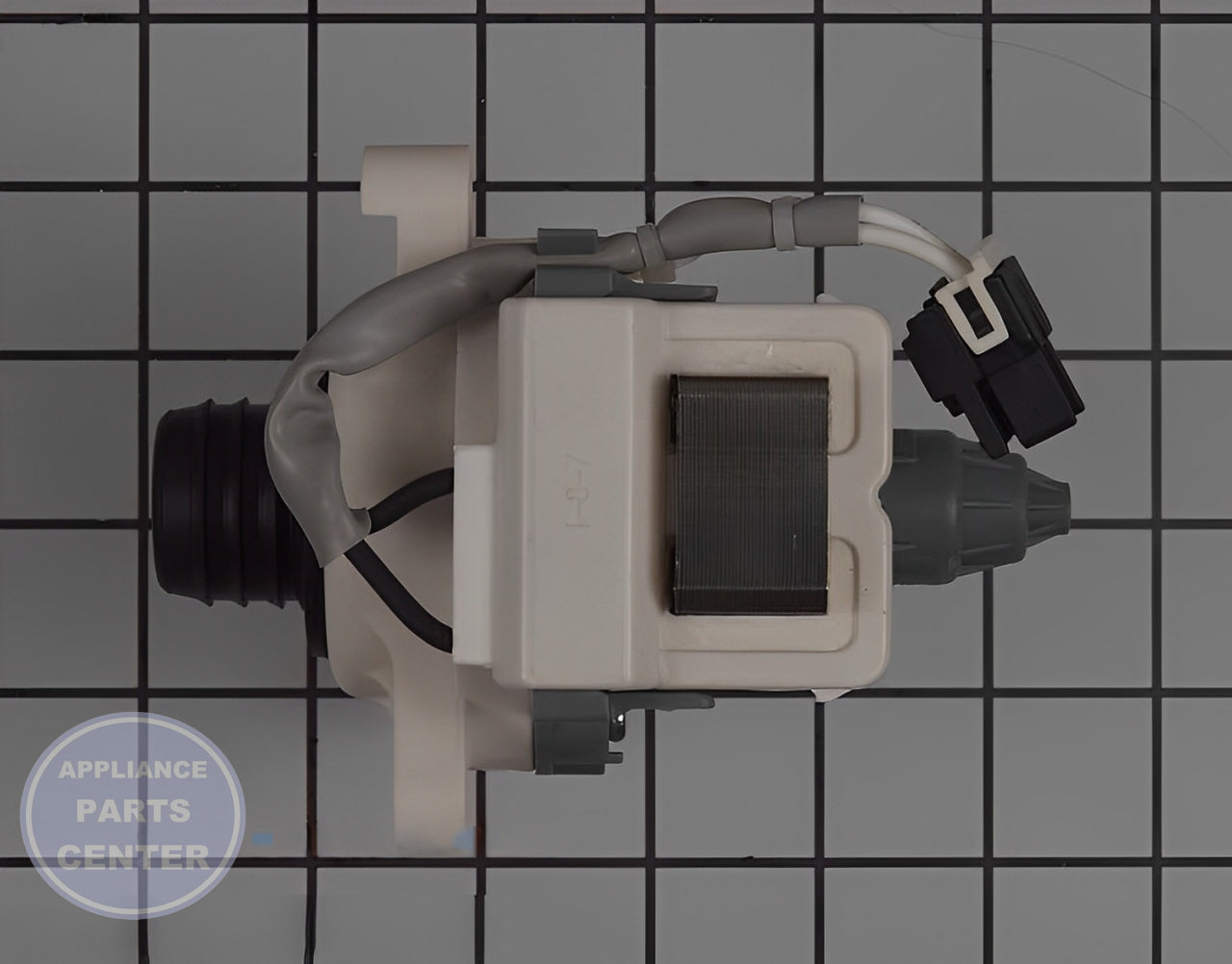 GE WASHER RECIRCULATED PUMP WH23X24175 - Side view with 15 lbs support capacity