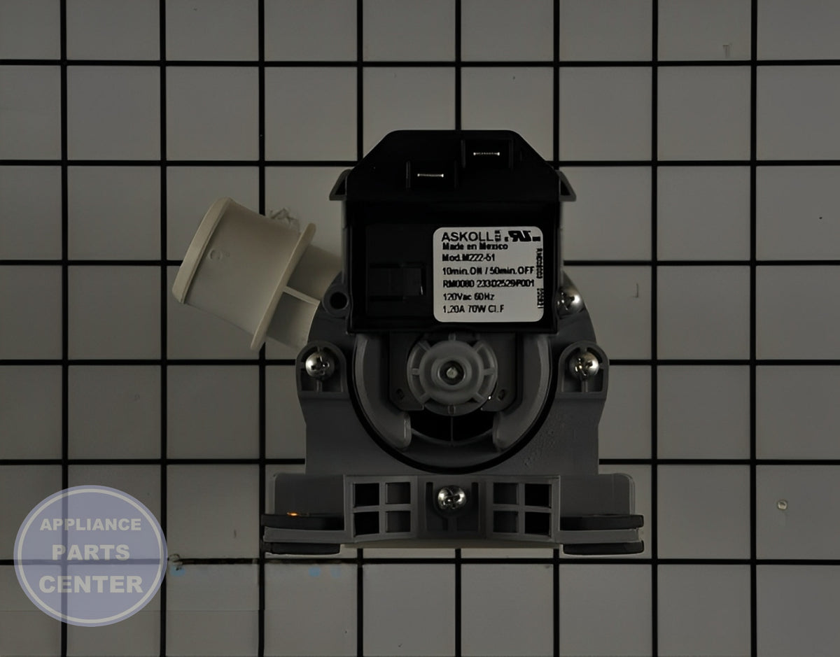 GE WASHER DRAIN PUMP WH23X26206 - Main view showing efficient water drainage for GE Washer/Dryer Combo