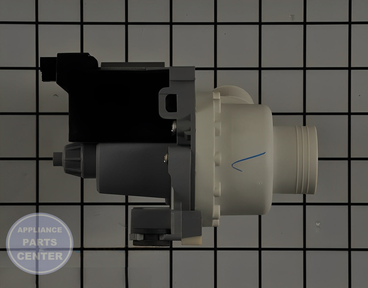 GE WASHER DRAIN PUMP WH23X26206 - Installation in GE Washer/Dryer Combo showing key mounting points