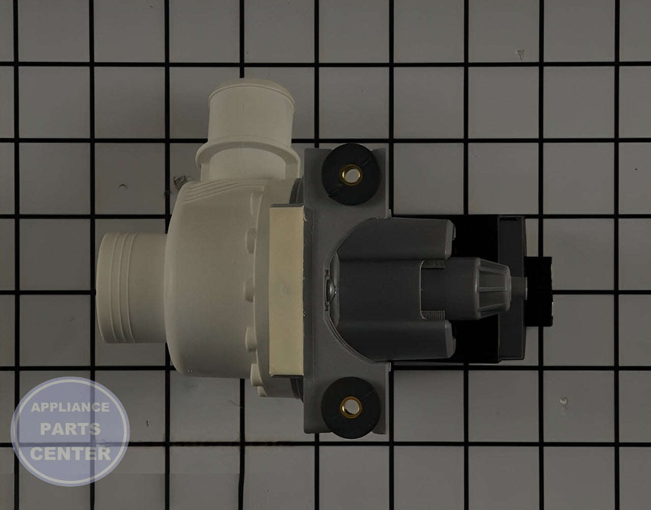 GE WASHER DRAIN PUMP WH23X26206 - Installation in GE Washer/Dryer Combo showing key mounting points