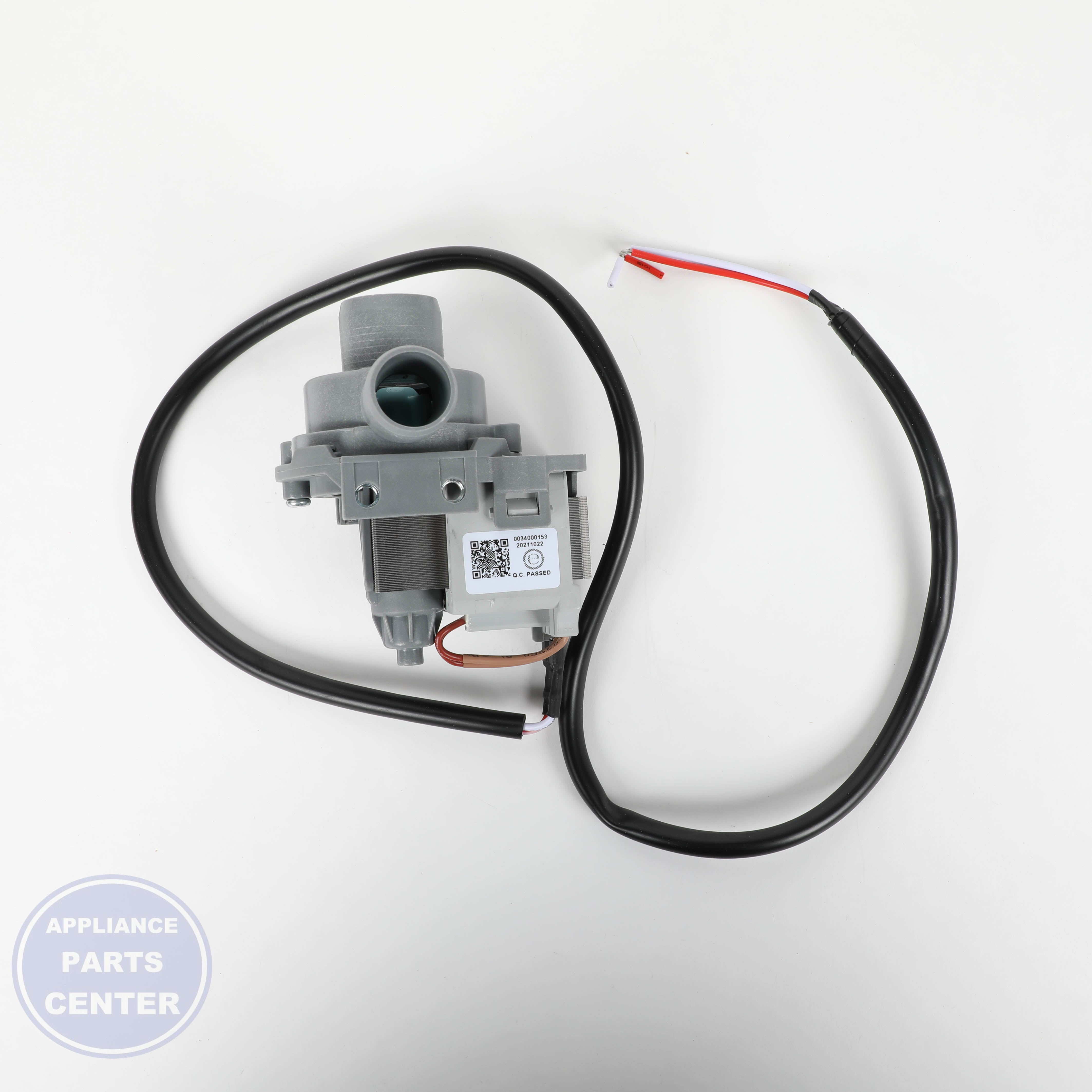 WASHING MACHINE DRAIN PUMP WH23X27419 - Detailed view of durable components