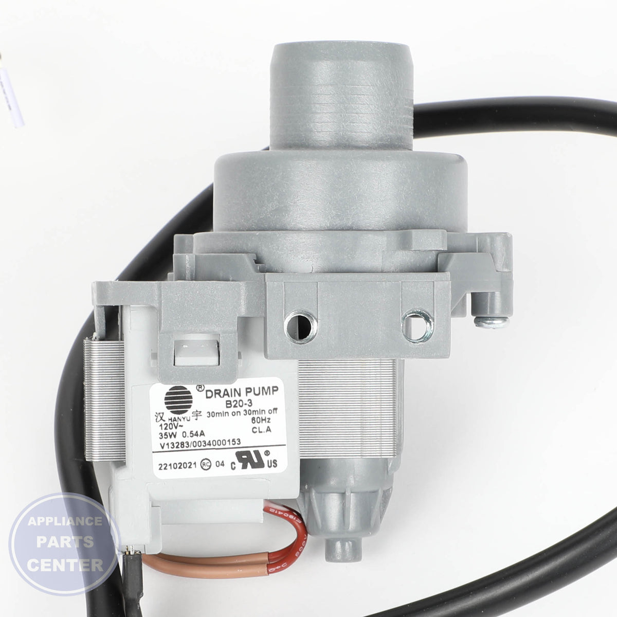 GEH WASHING MACHINE DRAIN PUMP WH23X27419 - Installation in GEH XYZ100 showing mounting points
