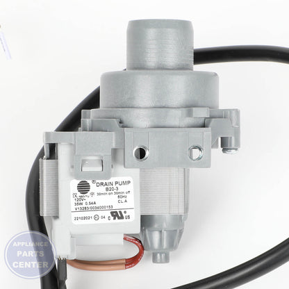 GEH WASHING MACHINE DRAIN PUMP WH23X27419 - Installation in GEH XYZ100 showing mounting points
