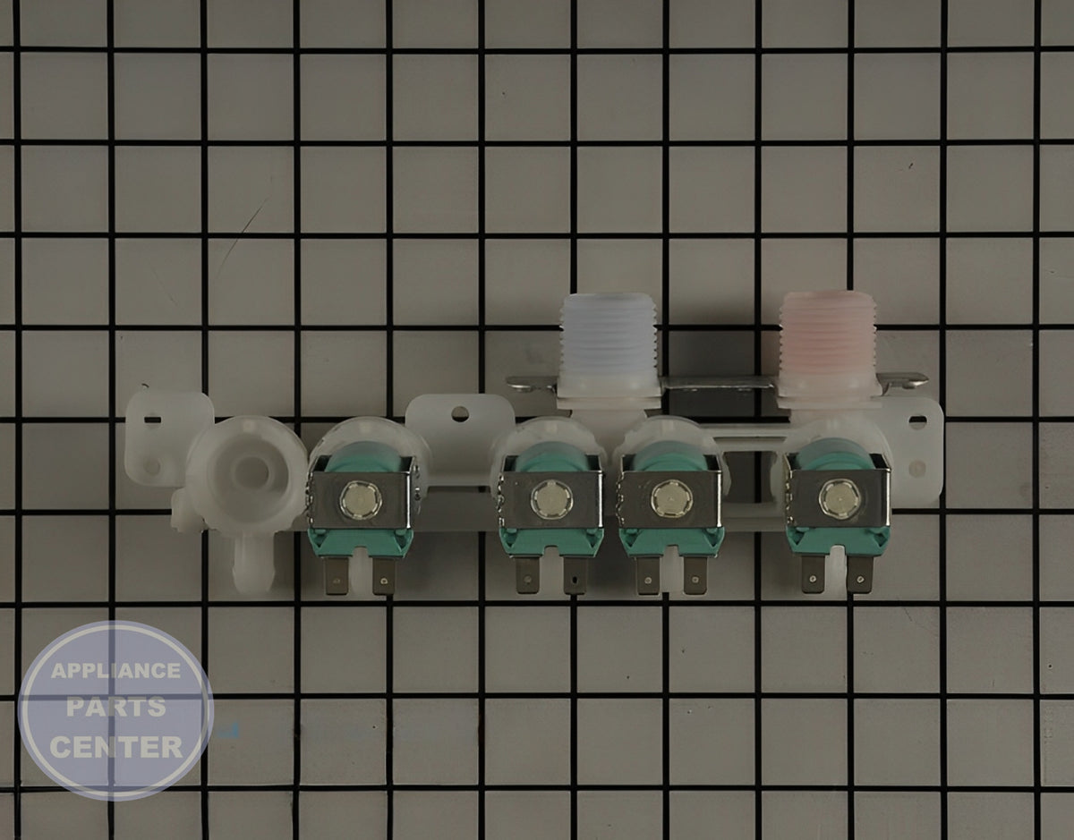GE HOT WATER VALVE WH23X29538 - Detailed view of valve & float assembly