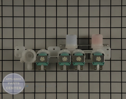GE HOT WATER VALVE WH23X29538 - Detailed view of valve & float assembly
