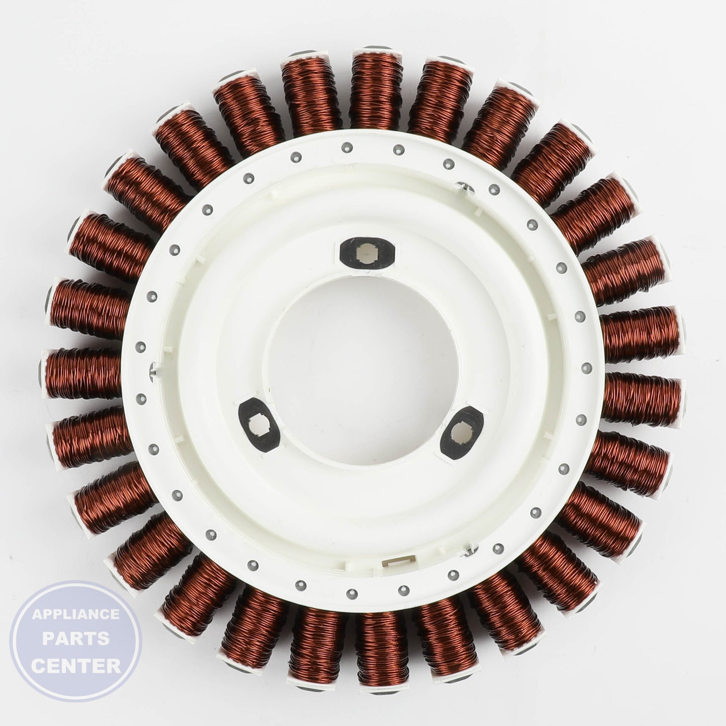 GEH STATOR WH39X10013 - Installation in GEH XYZ-100 model showing key mounting points
