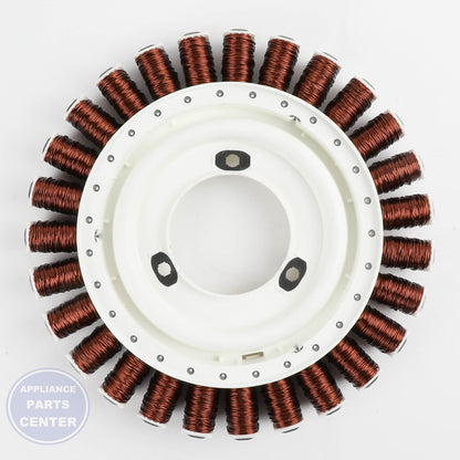 GEH STATOR WH39X10013 - Installation in GEH XYZ-100 model showing key mounting points