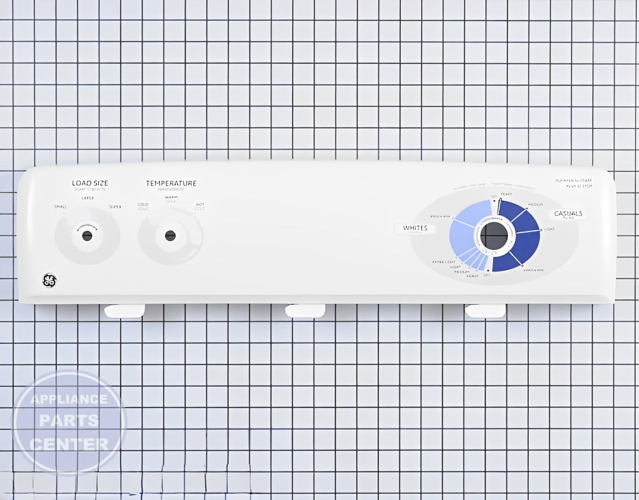 GE WASHER BACKSPLASH CONSOLE ASSEMBLY WH42X10650 - Main view showing sturdy construction for GEN washing machines