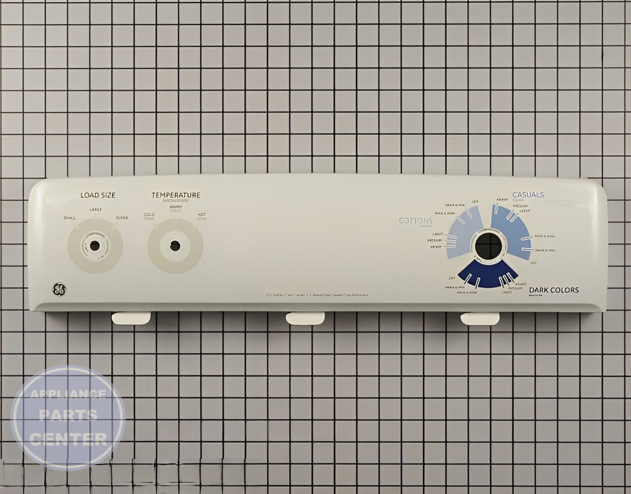 GE Control Panel WH42X10837 - Main view showing sturdy build for JKP90DPBB and JKP90WDWW models