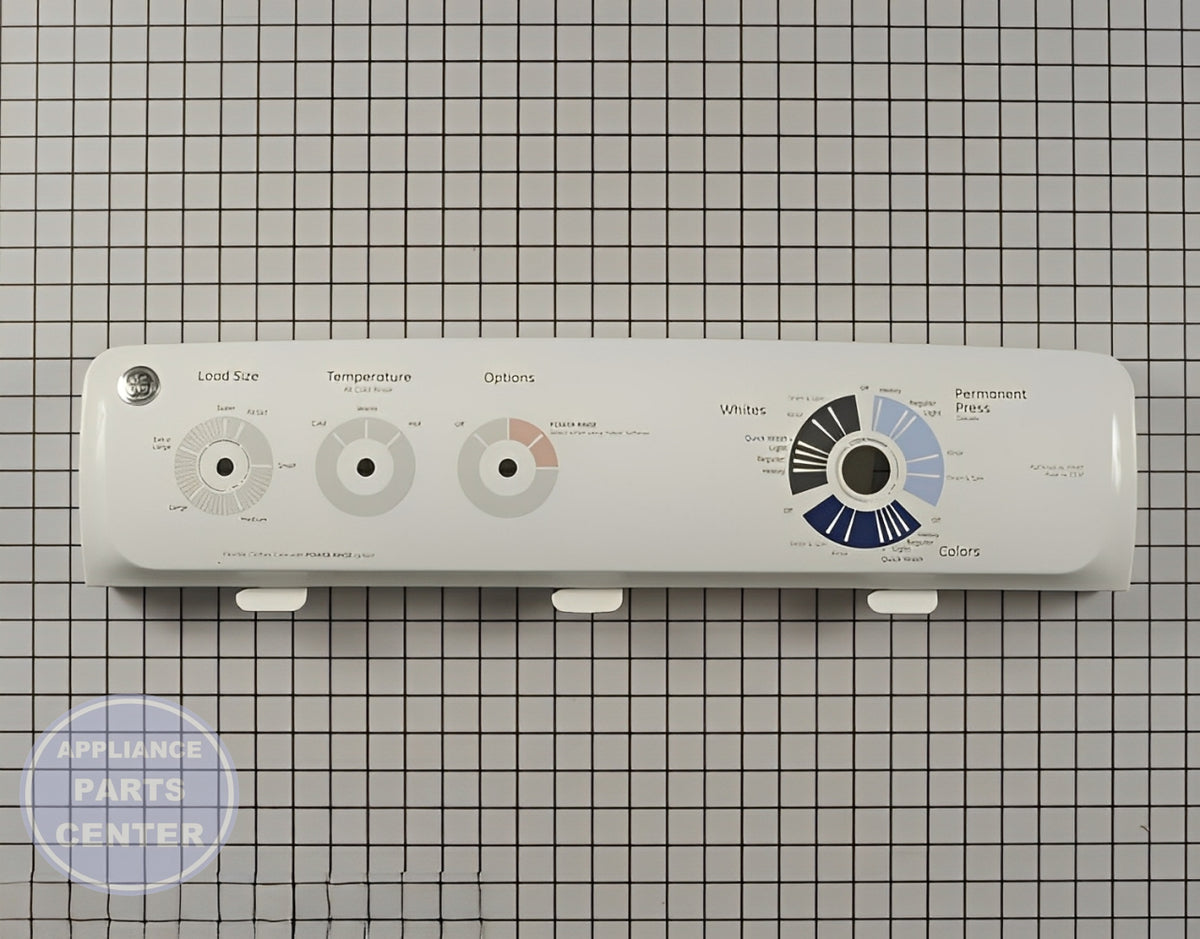 GE WASHER BACKSPLASH ASSEMBLY WH42X10899 - Main view showing panel protection for GEN washing machines