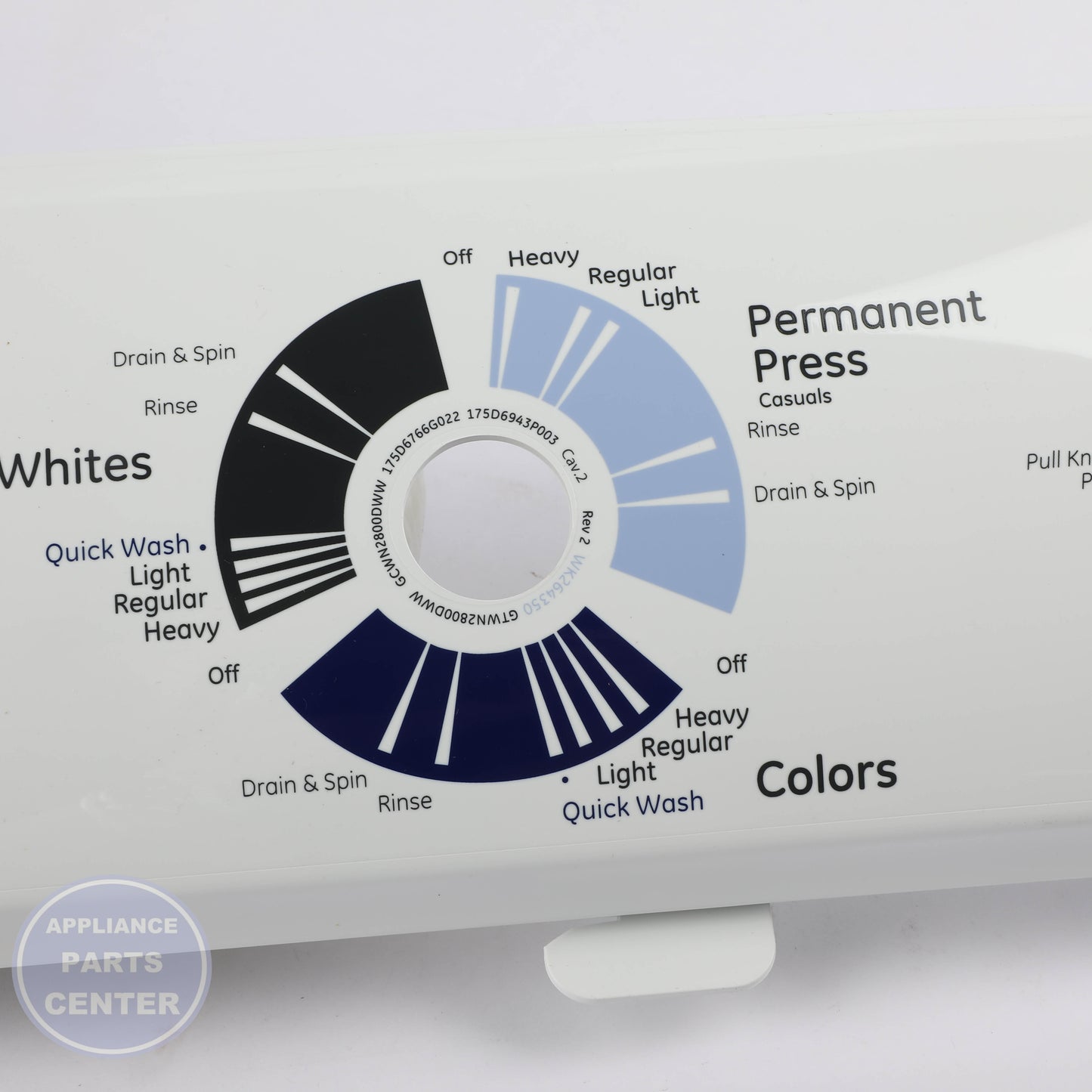 WASHING MACHINE BACKSPLASH WH42X22721 - Detailed view of durable material composition