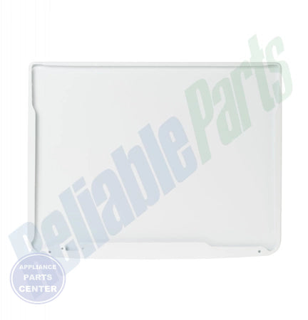 LARGE LID WHITE WH44X24385 - Side view with precise measurements