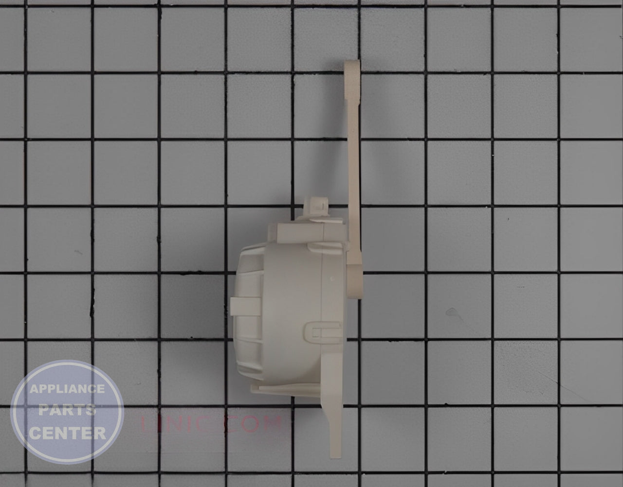 DIVERTER DRIVE ASM WH47X10040 - Side view with precise measurements