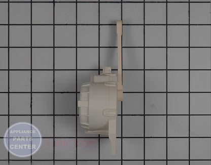 DIVERTER DRIVE ASM WH47X10040 - Side view with precise measurements