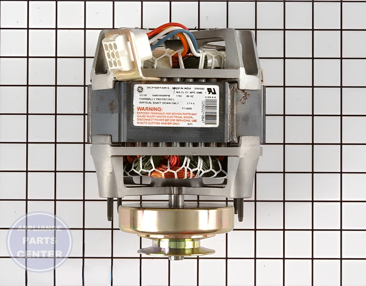 GE Drive Motor WH49X10035 - Main view showing 1.5 HP power for various models