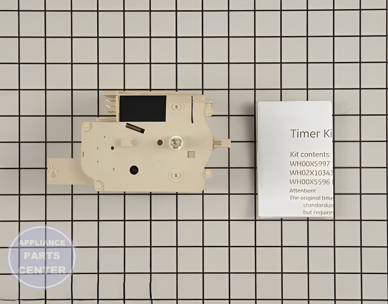 P033 CNTRL & SHIELD KIT WH49X10088 - Side view with precise circuits and timer specs