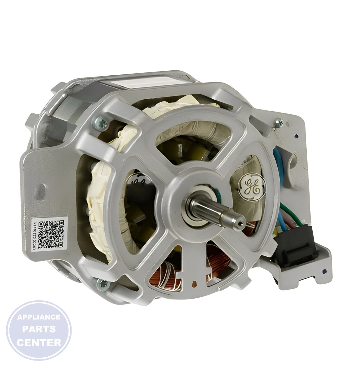 GE 1/2 HP MOTOR AND NUT WH49X25375 - Side view with 1/2 HP specifications