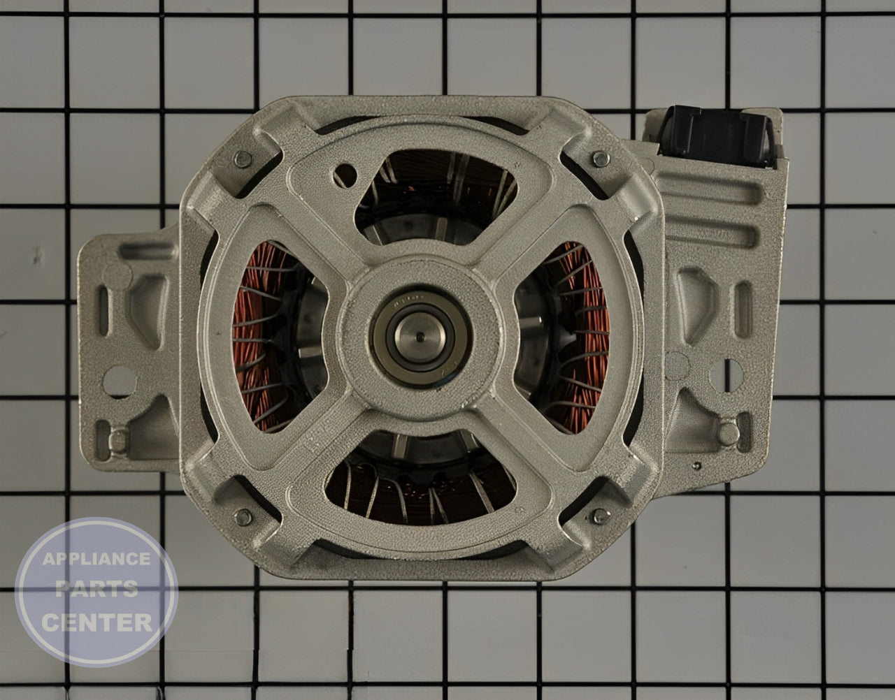 GE WASHER MOTOR WITH NUT WH49X25376 - Detailed view of durable technical components