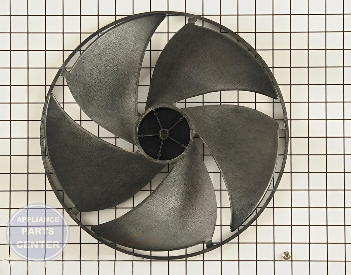 GE Air Conditioner Condenser Fan Blade WJ73X10037 - Main view showing 12-inch diameter blade for GE models