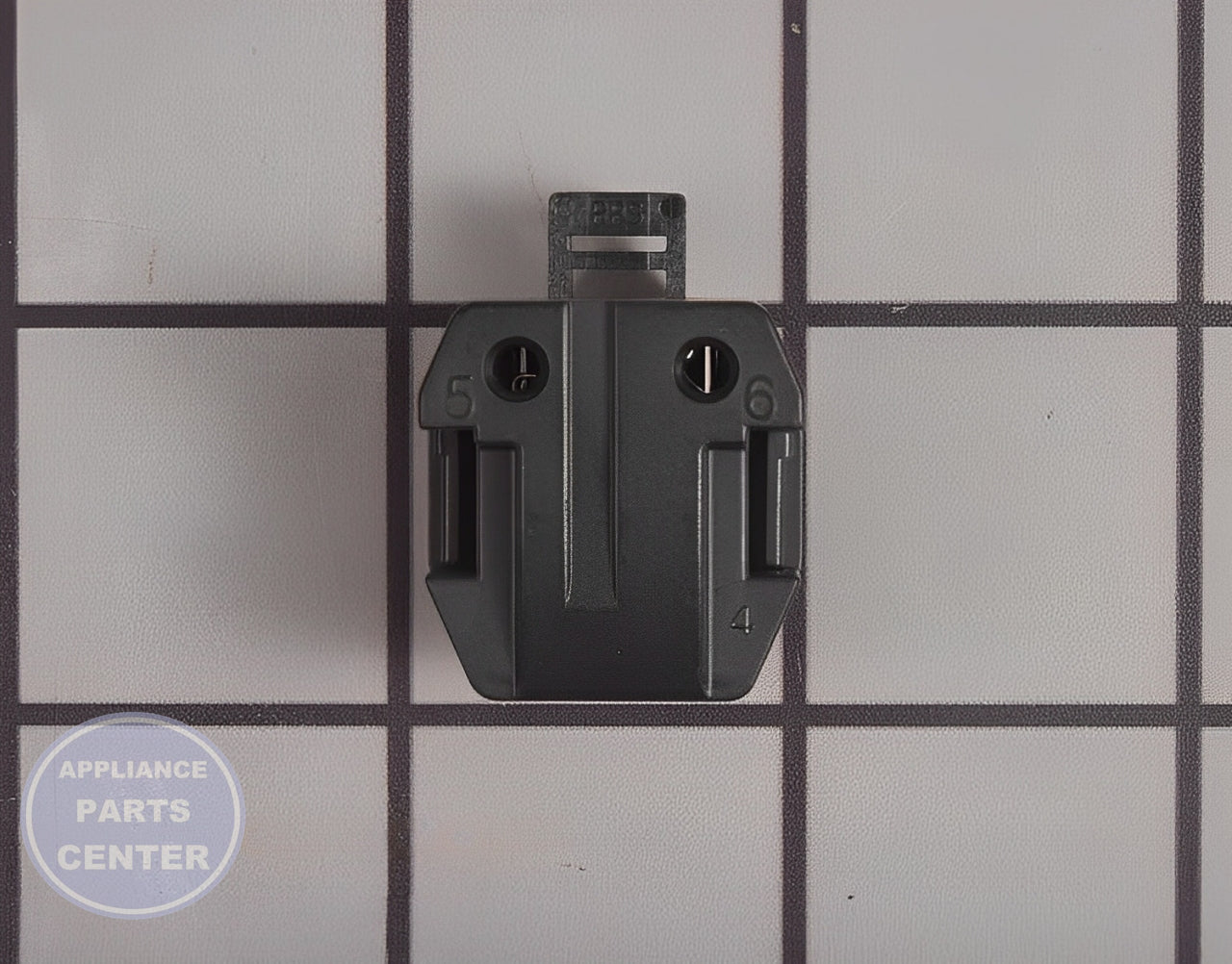 Start Relay WP10097202 - Side view with precise measurements for Compressor & Sealed System appliances