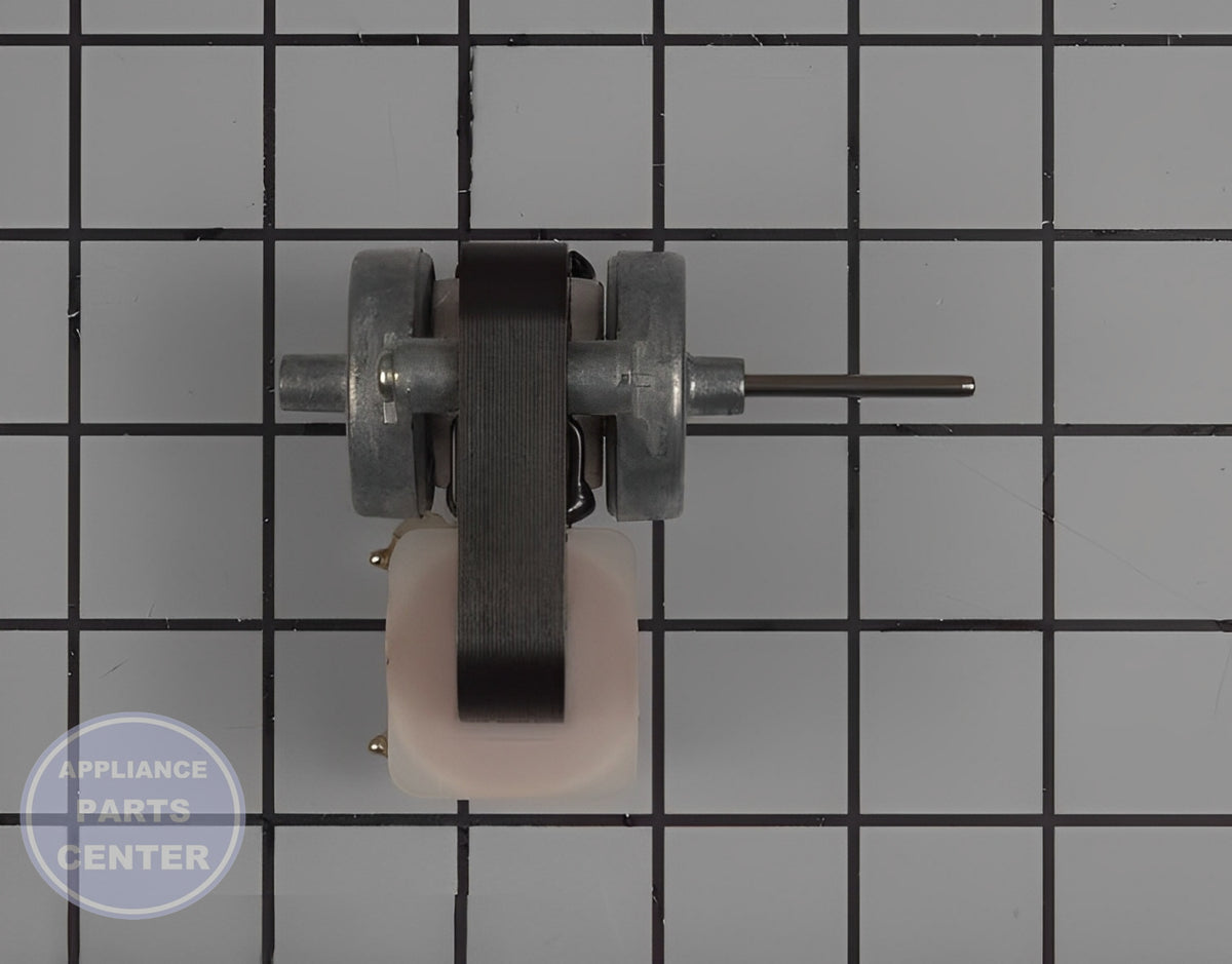 Evaporator Fan Motor WP10449501 - Side view with precise measurements for perfect fit