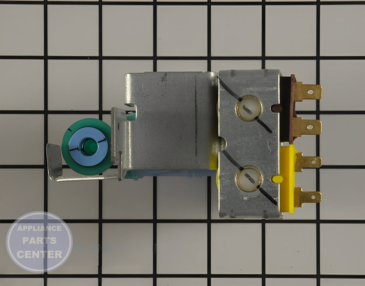 WHIRLPOOL REFRIGERATOR VALVE WP12544124 - Detailed view of valve & float assembly