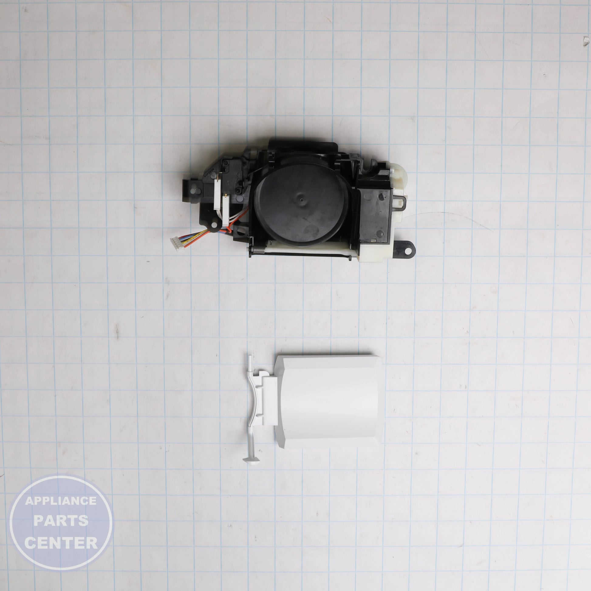 WPL CHUTE WP13005704W - Installation in specific model showing key mounting points
