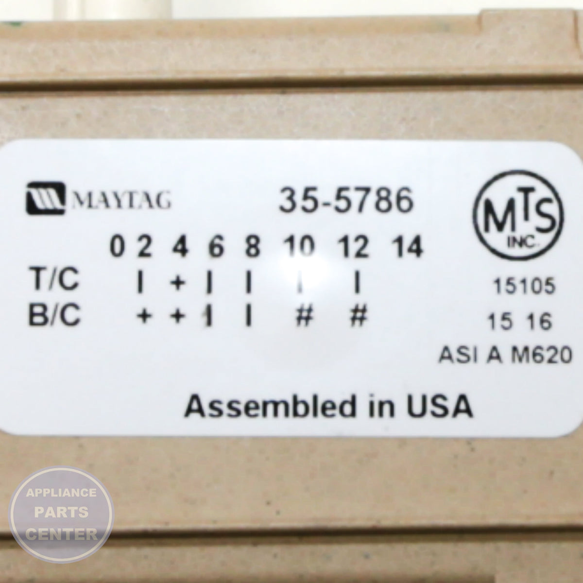 Whirlpool TIMER WP21001522 - Main view showing precise timing for WPL3000 series