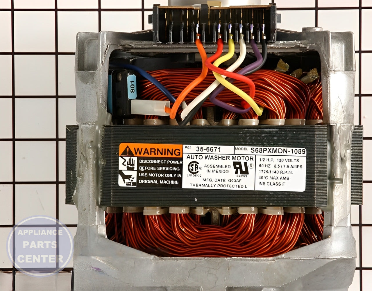 Whirlpool Drive Motor WP21001950 - Detailed view of high-performance features