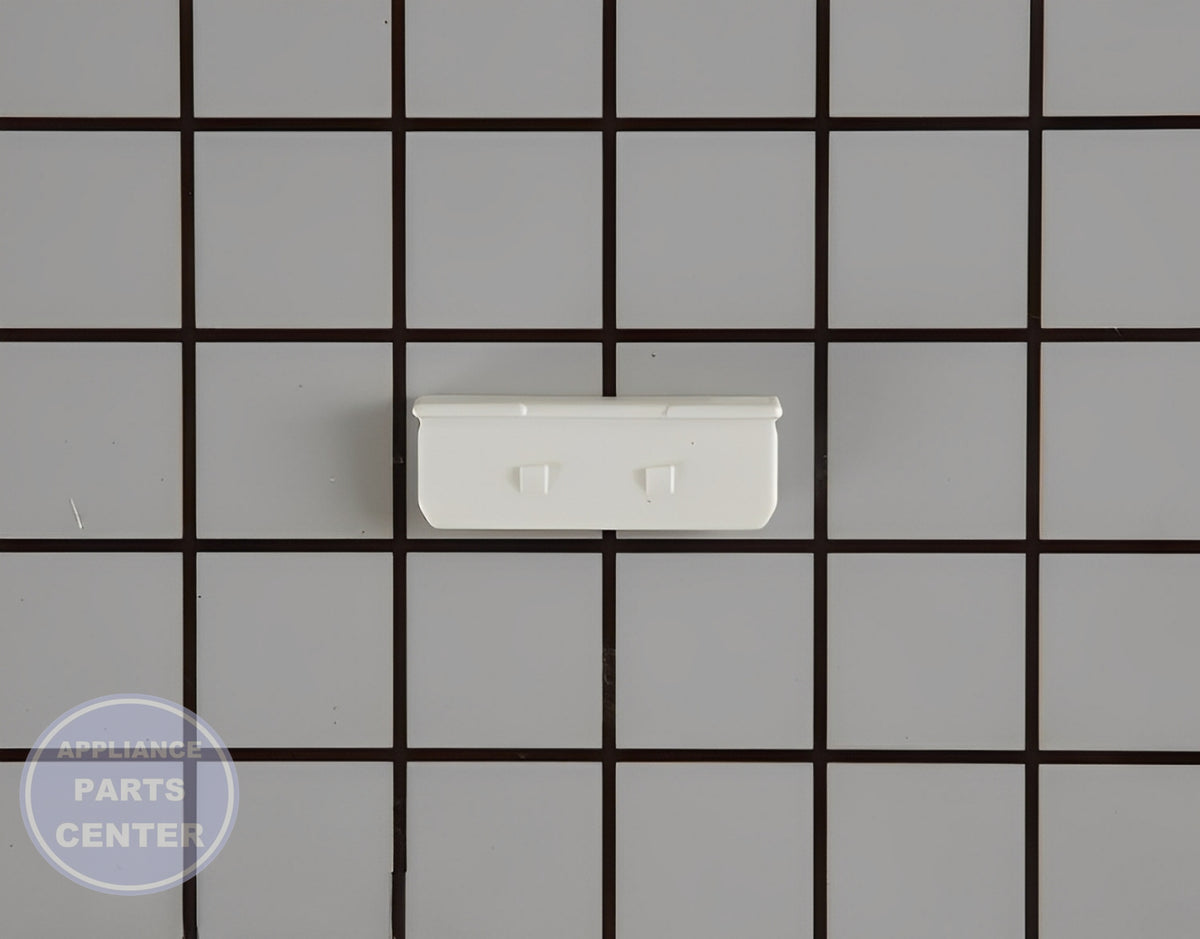 WHIRLPOOL REFRIGERATOR SHELF TRIM ENDCAP WP2156006 - Main view showing sturdy support for various Whirlpool models