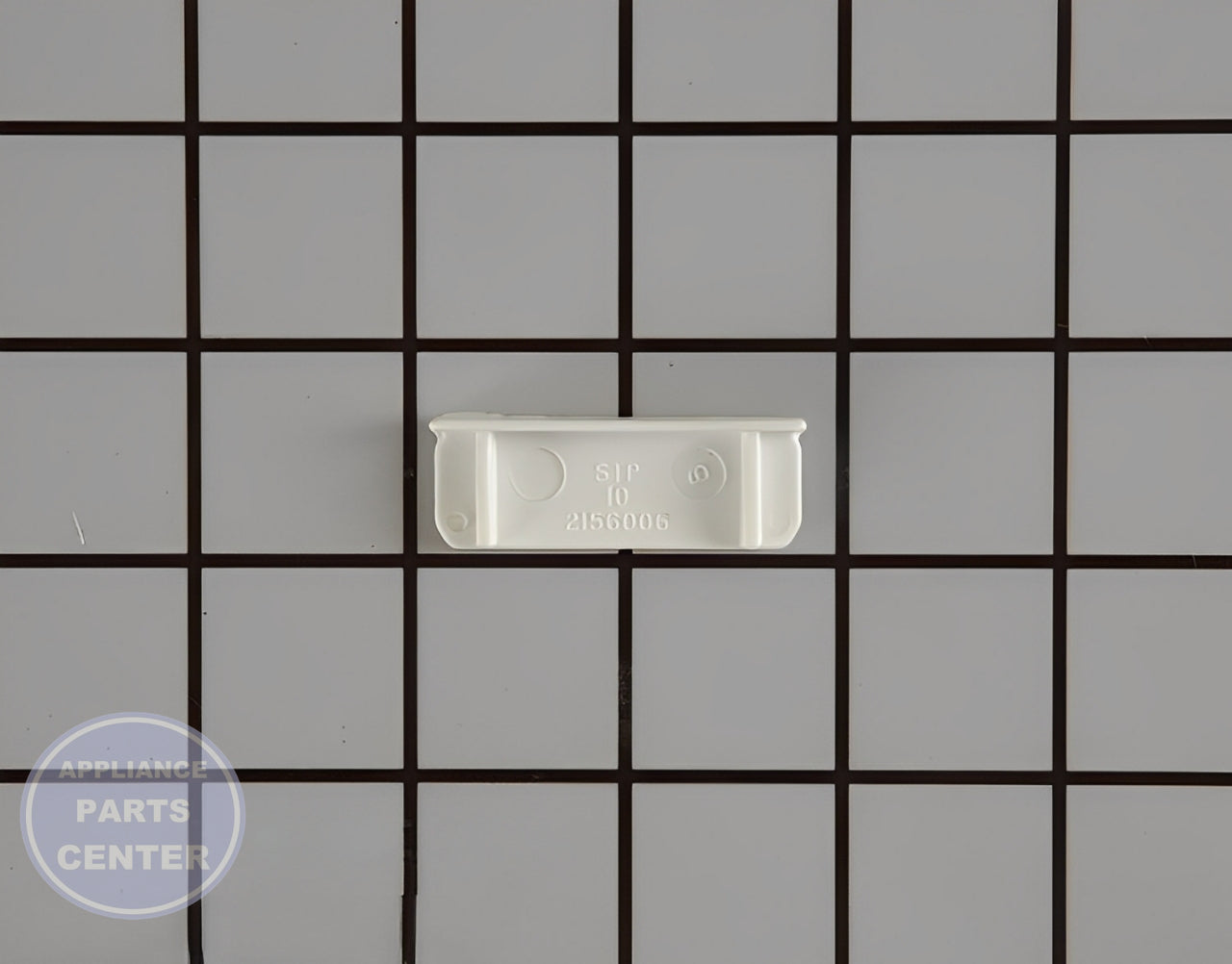 WHIRLPOOL REFRIGERATOR SHELF TRIM ENDCAP WP2156006 - Detailed view of durable endcap