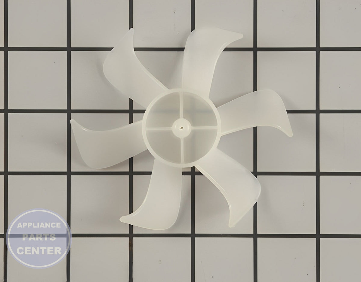 WHIRLPOOL REFRIGERATOR FAN BLADE WP2163777 - Detailed view of durable blower wheel