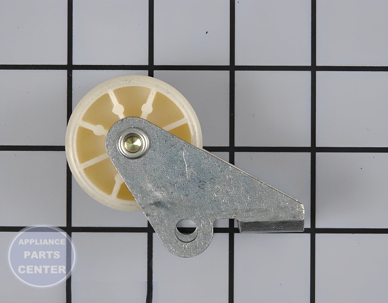 Whirlpool Refrigerator Cabinet Roller WP2166108 - Main view showing durable wheel for Whirlpool models