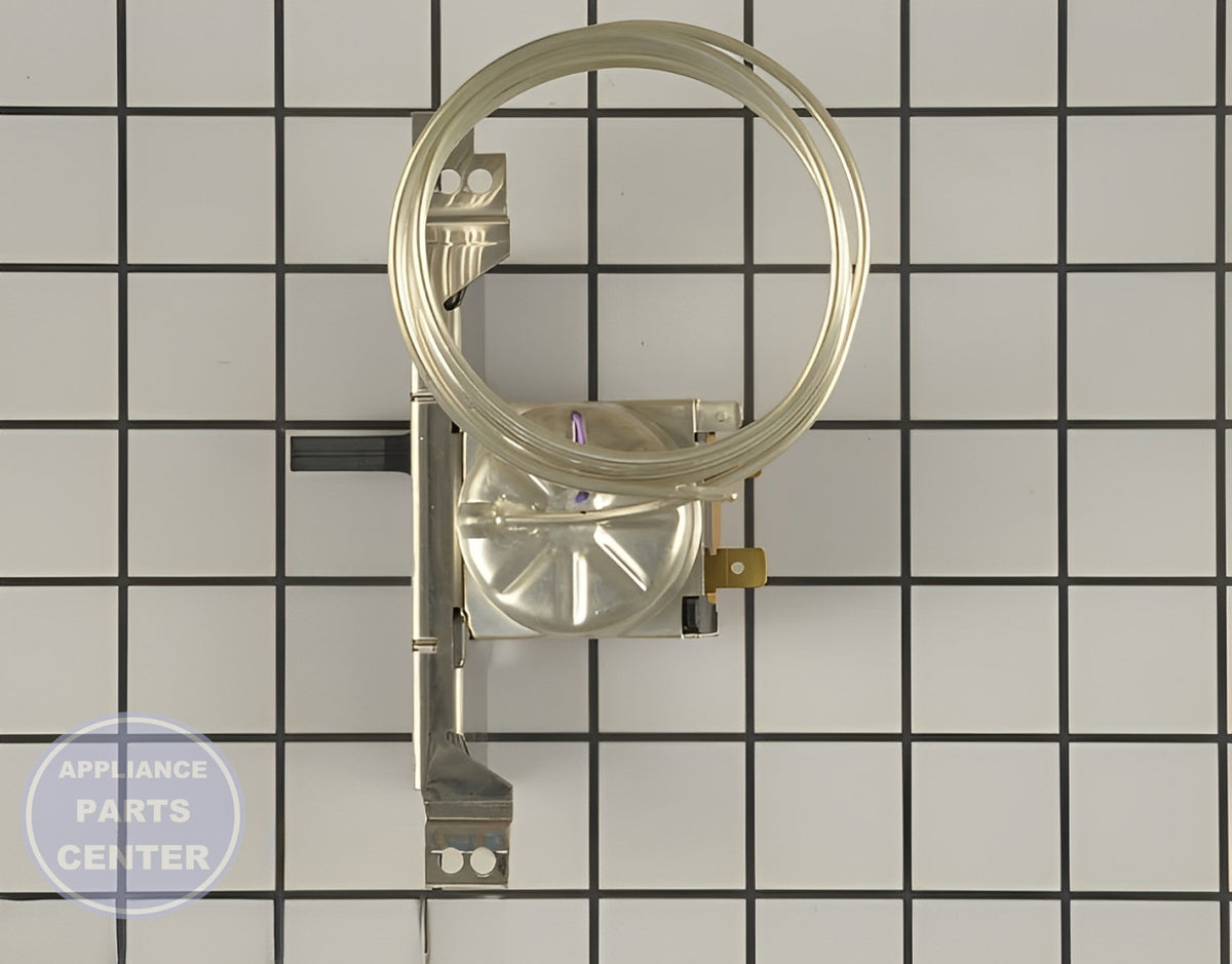 THERMOSTAT WP2182770 - Side view with precise temperature specs