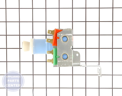 WHIRLPOOL REFRIGERATOR INLET VALVE WP2188808 - Side view with precise water control specs