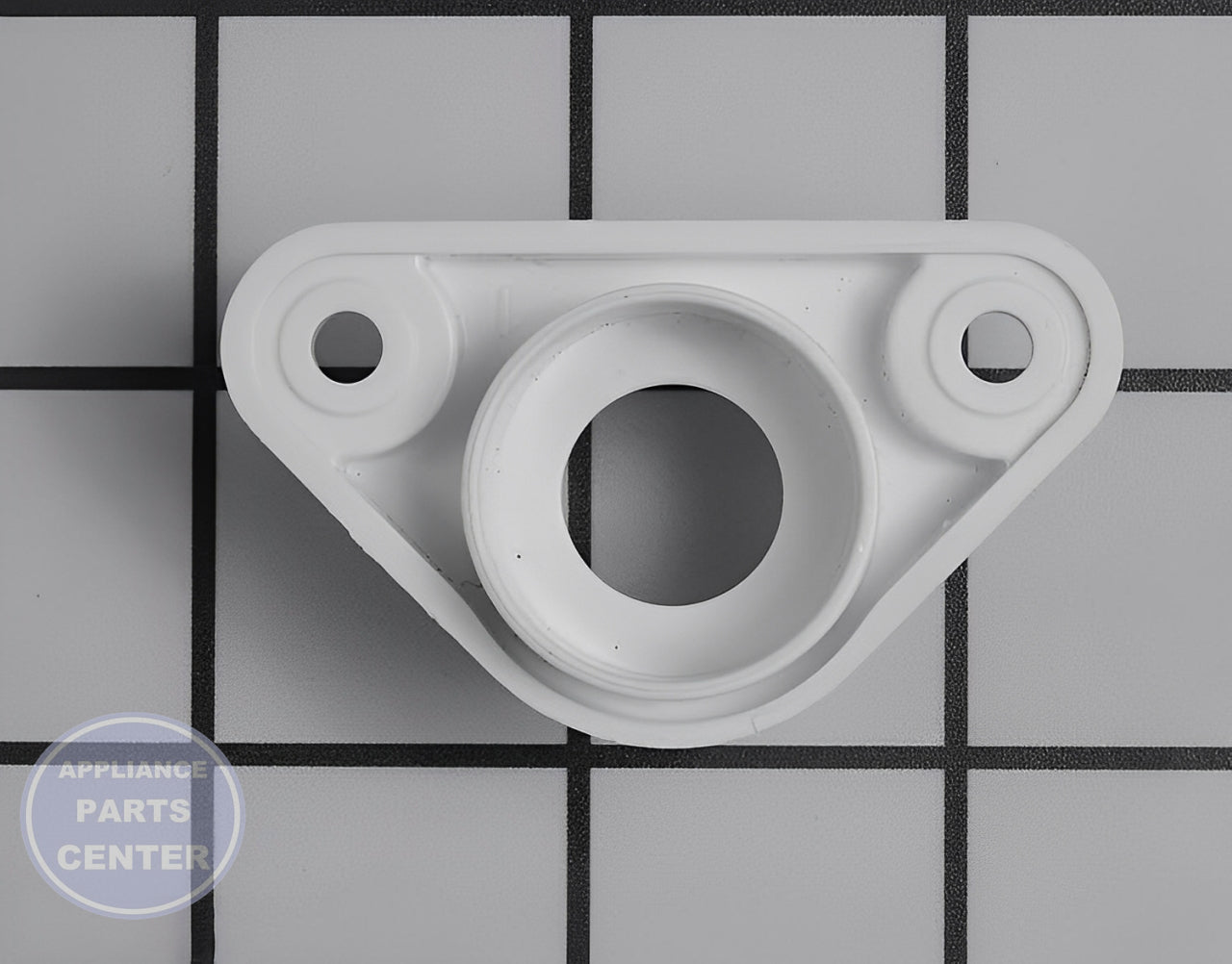 WHIRLPOOL REFRIGERATOR HOLDER WP2188919 - Detailed view of durable bracket & flange