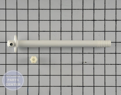 WHIRLPOOL FILL TUBE WP2196157 - Side view with durable material specifications